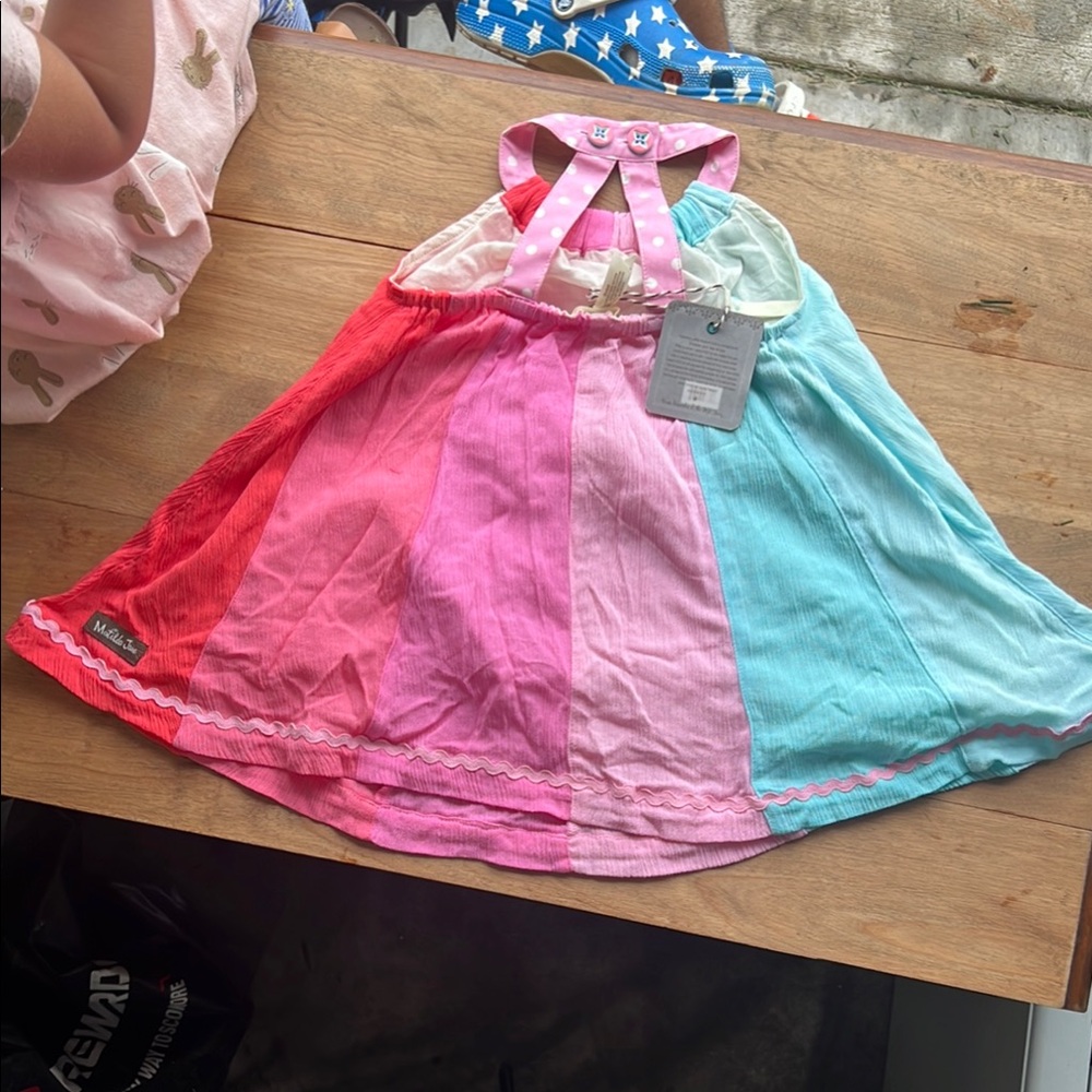 Colorful Halter Dress - Picture 3 of 4